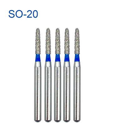 5pcs FG Dia 1.6mm Dental Drills – High-Speed Handpiece Diamond Burs for Teeth Whitening