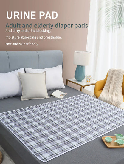 80x120cm 4-Layer Cartoon Dino Diaper Changing Mat – Waterproof Washable Pad for Baby Care & Menstrual Use