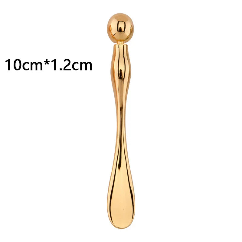 Metal Face Massage Stick — Anti-Wrinkle Eye Cream Applicator & Mask Mixing Spatula for Facial Care