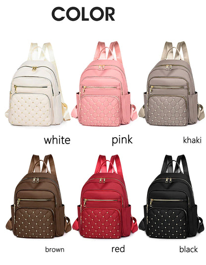 Luxury Designer Women's Oxford Rucksack - High-Quality, Small Schoolbag for Youth and Students, Leisure Outdoor Backpack, Travel Shoulder Bag