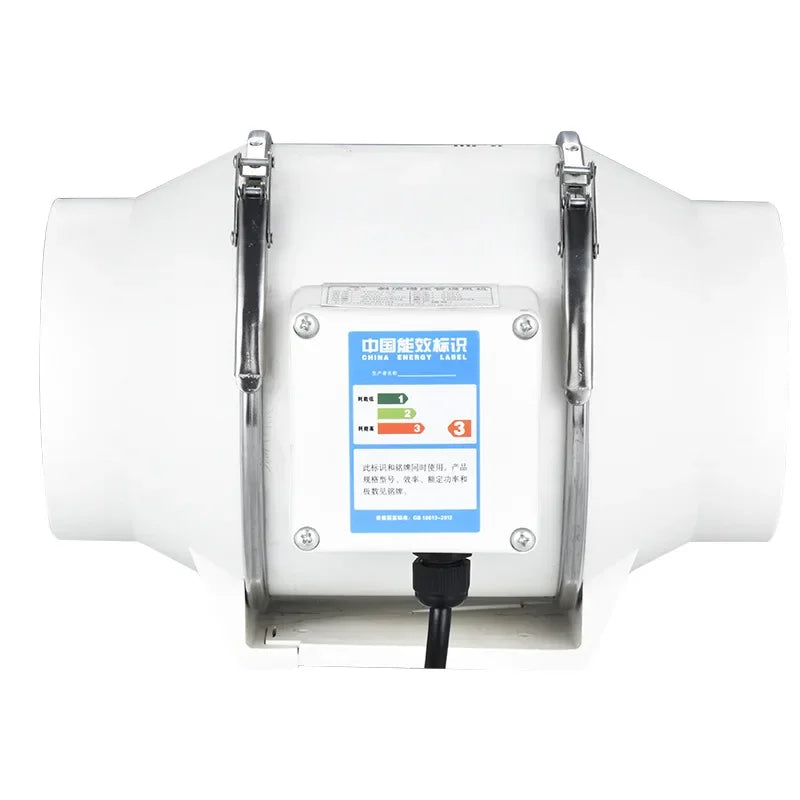 4-Inch 220V Silent Inline Exhaust Fan – Home Bathroom & Kitchen Duct Ventilator