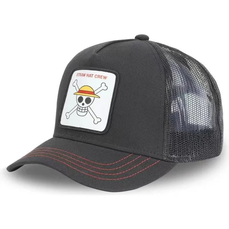 LUFFY Embroidered Baseball Cap - Adjustable Outdoor Hip Hop Hat for Men & Women Spring Summer Fashion