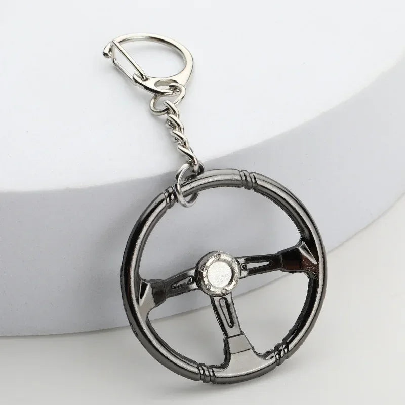 Creative Gear Head Keychain – Speed Gearbox & Turbo Hub Brake Disc Pendant for Car Keys, Shock Absorber Keyring
