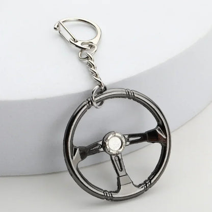 Creative Gear Head Keychain – Speed Gearbox & Turbo Hub Brake Disc Pendant for Car Keys, Shock Absorber Keyring