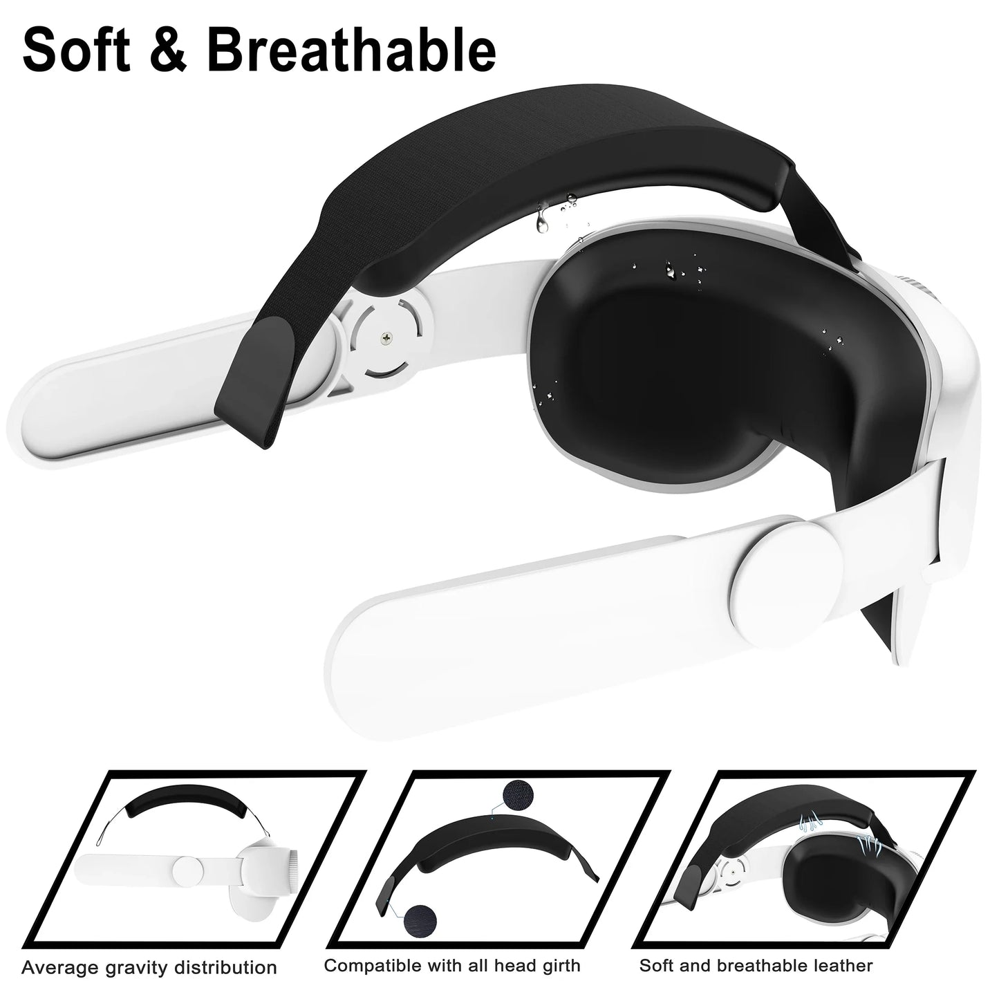 Adjustable Head Strap for Oculus Quest 2 – Elite VR Replacement for Comfort & Support