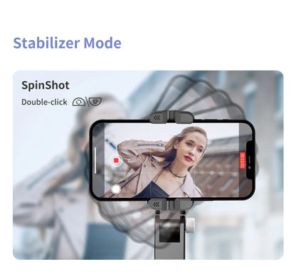 360° Rotation Gimbal Stabilizer & Selfie Stick – Tripod for iPhone & Smartphone Live Photography