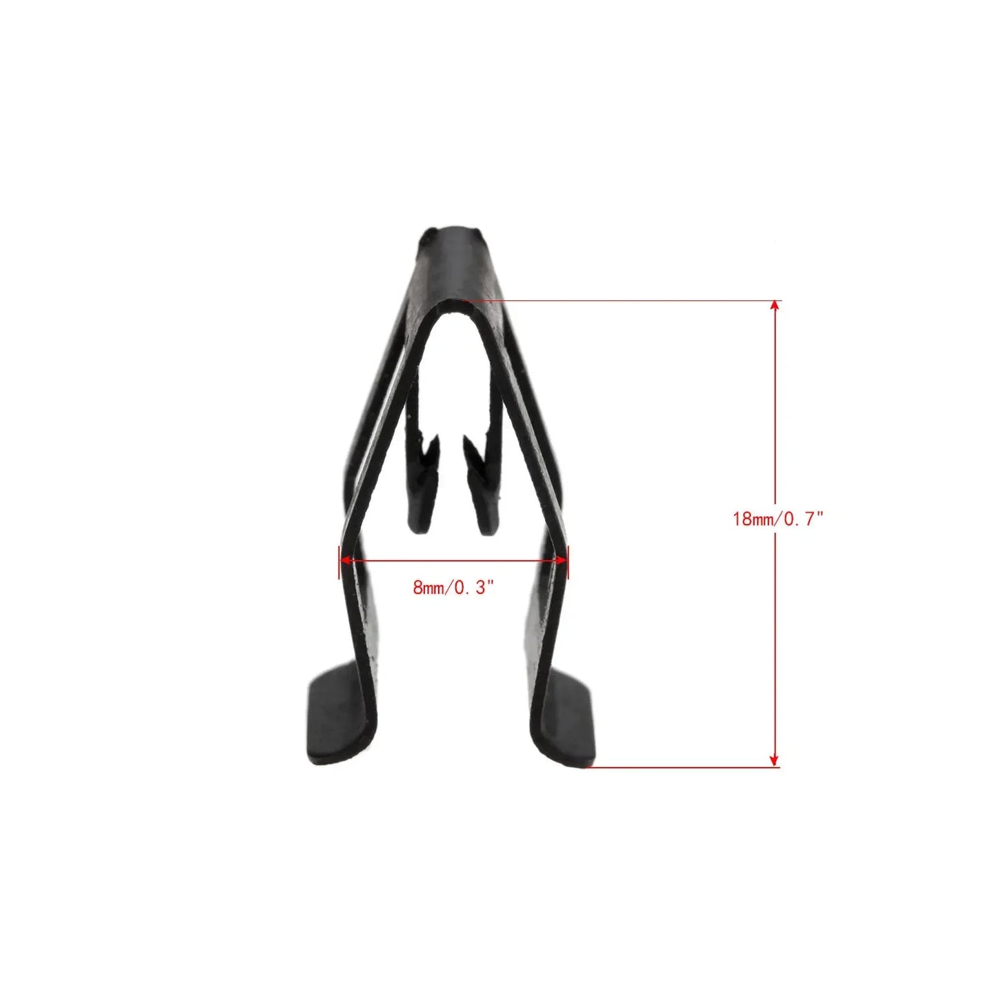 10Pcs Car Dashboard Trim Clips - Black Metal Rivet Fasteners for Ford, Mazda, Audi, Toyota