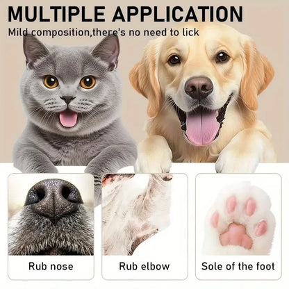45g Dog Nose & Paw Balm - Moisturizing Paw Protector & Cracked Paw Repair Cream for Cats and Dogs