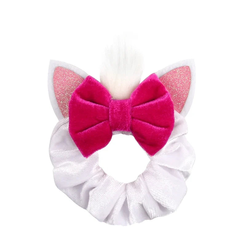 Velvet Mouse Scrunchies - Cute Elastic Ponytail Holders & Hair Accessories for Girls