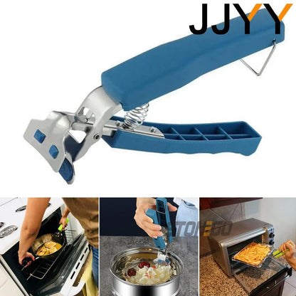 Universal Hot Dish Gripper Tongs — Plate, Bowl & Pan Clip Clamp (Fits Multiple Sizes)