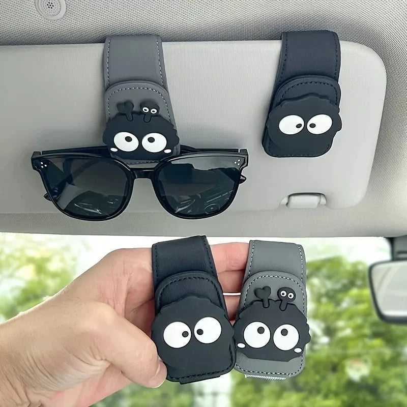 Magnetic Car Glasses Clip - Multifunctional Sun Visor Sunglasses Holder & Storage Rack