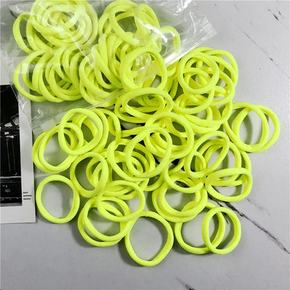 20/50PCS Hair Bands for Women & Girls - 4cm Elastic Rubber Ties, Simple Ponytail Holders & Hair Accessories