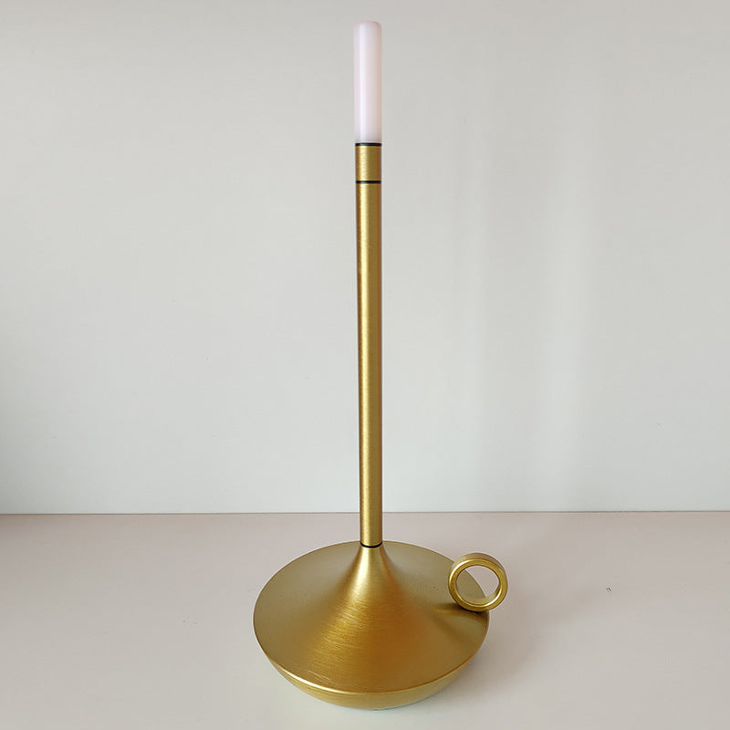 Rechargeable LED Candlelight Table Lamp - Touch Control Night Light for Restaurant, Bar & Desktop Decor