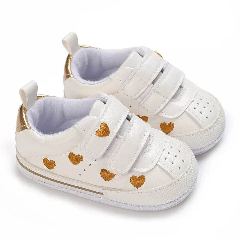 Baby Girl Soft Sole Prewalker Shoes - Cute Infant First Walker Sneakers for 0–18 Months