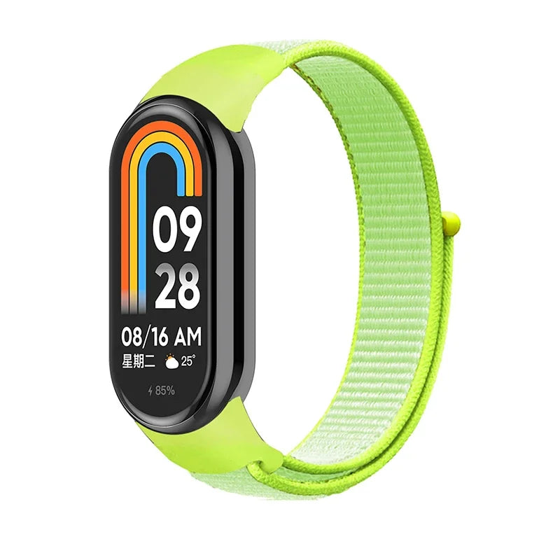 Nylon Sport Loop Strap for Xiaomi Mi Band 9 8 NFC – Replacement Wristband for Mi Band 7 6 5 4 3