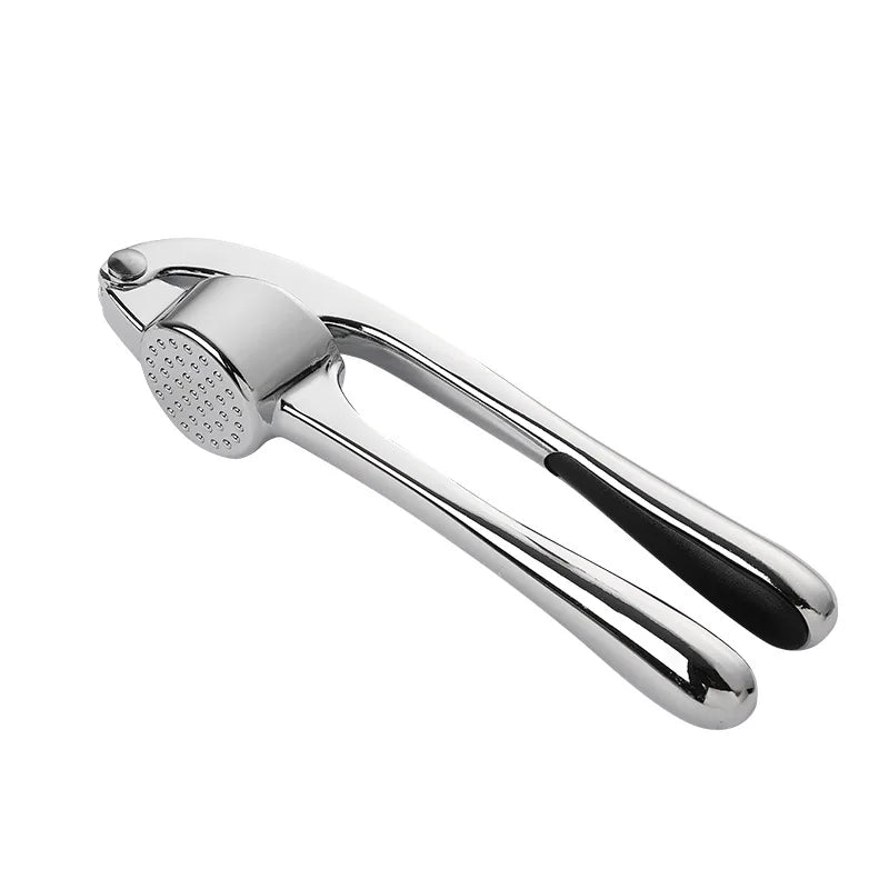 LMETJMA Stainless Steel Garlic Press — Easy Squeeze Garlic Mincer & Crusher Kitchen Tool JT202