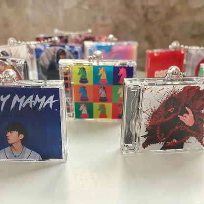 NFC Mini CD Label Customization – DIY High-Quality Singer Album Keychain Pendants, Perfect Gift
