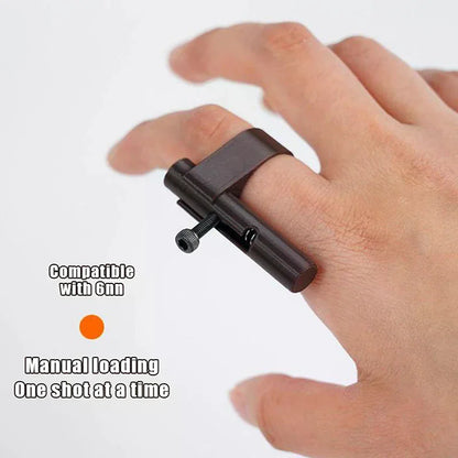 Finger Ring Decompression Toy Keychain – Launcher Model Keyring for Boys, Kids Stress Relief Gift