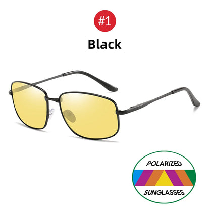VIVIBEE Polarized Night Vision Driving Glasses – Metal Frame Yellow UV400 Goggles for Men & Women 2025