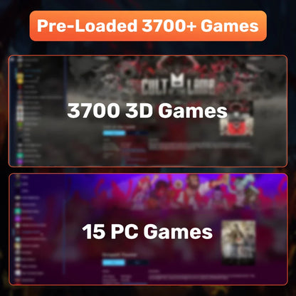 Launchbox 500GB Gaming Hard Drive Emulator for PS4, Switch, GameCube, PS3, PS2, Wii, WiiU with 3700+ 3D & AAA PC Games