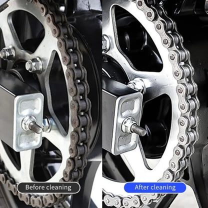 Motorcycle Chain Brush Cleaner — Plastic Bike & Moto Scrubber, Outdoor Chain Cleaning Tool for Road & Maintenance