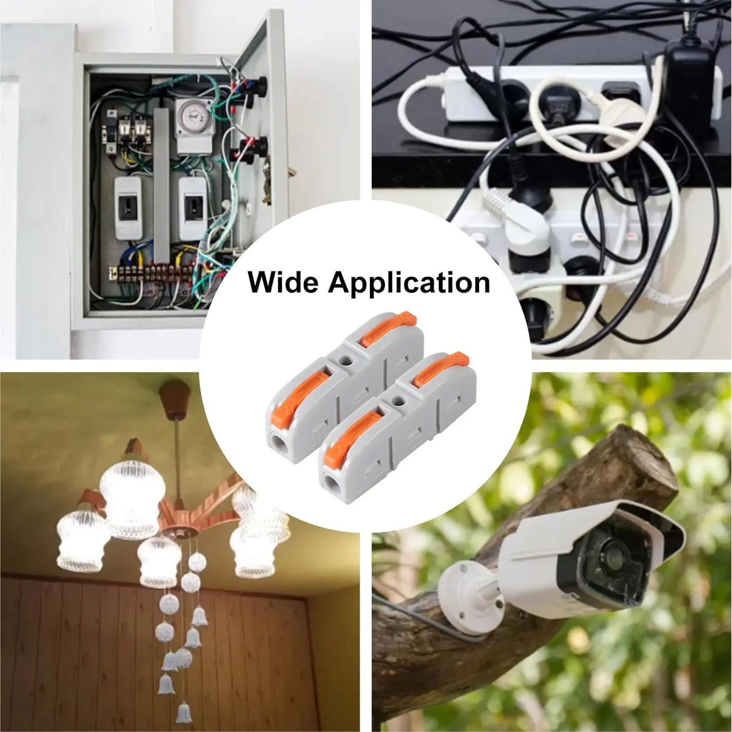 20/34/50PCS Lever Wire Connectors | 1-to-1 Inline Assemblable Electrical Terminals for Wiring