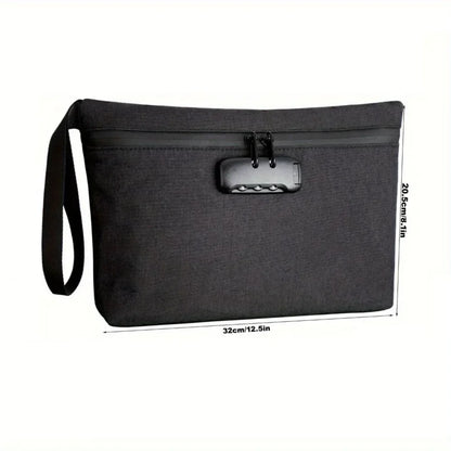 Smell-Proof Pouch with Combination Lock – Easy Storage Bag for Travel & Home Use