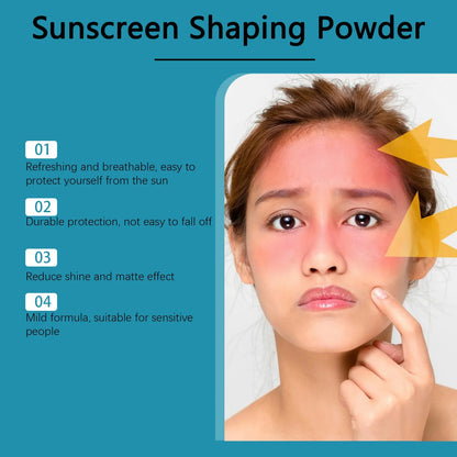 SPF50 Sunscreen Loose Powder – Full Coverage, Waterproof, Oil-Control Matte Setting Powder with Pore Blurring Sunblock