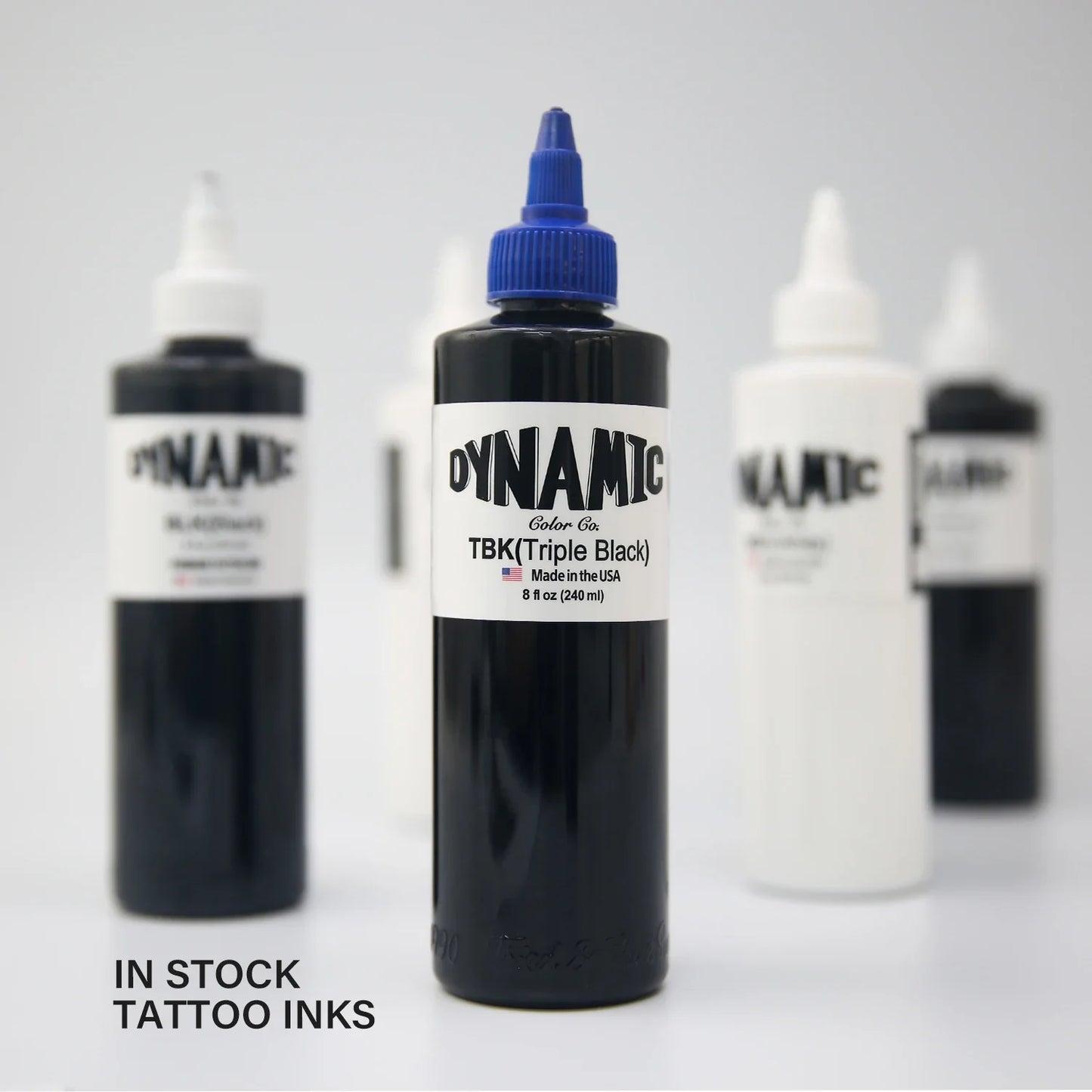 8oz Black Tattoo Ink – Original BLK Dynamic Triple Black Professional Pigment for Body Art.  240ML