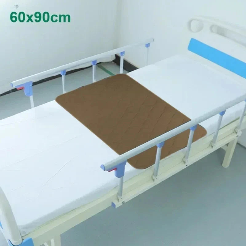 Washable Incontinence Urinary Bed Pad – Thickened Waterproof Reusable Mattress for Elderly, Adult, Paralyzed & Bedridden Care