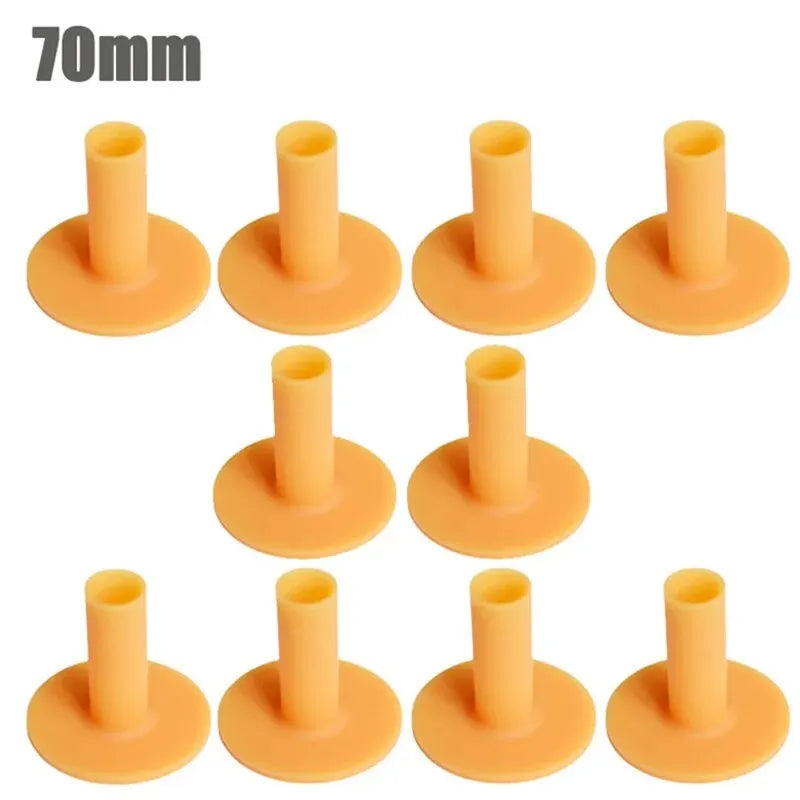 10PCS PGM Rubber Golf Tee Holders – Adjustable 43mm/54mm/70mm/83mm Golf Ball Practice Tees for Indoor & Outdoor Driving Range Training Accessory QT001