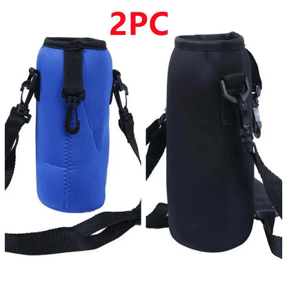 1000ML Neoprene Insulated Bottle Cooler Sleeve - Portable Carrying Case for Camping, Hiking & Sports Water Bottles