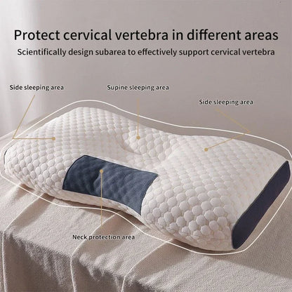2024 Orthopedic Cervical Neck Pillow | Soybean Fiber Massage Sleep Pillow for Neck Support & Relaxation | SPA-Style Sleeping Aid