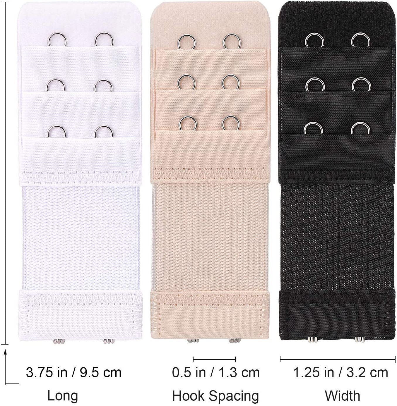 6PCS Women’s Bra Extender Strap Set – Adjustable Hook Extension for Bras, Underwear & Intimates Accessories