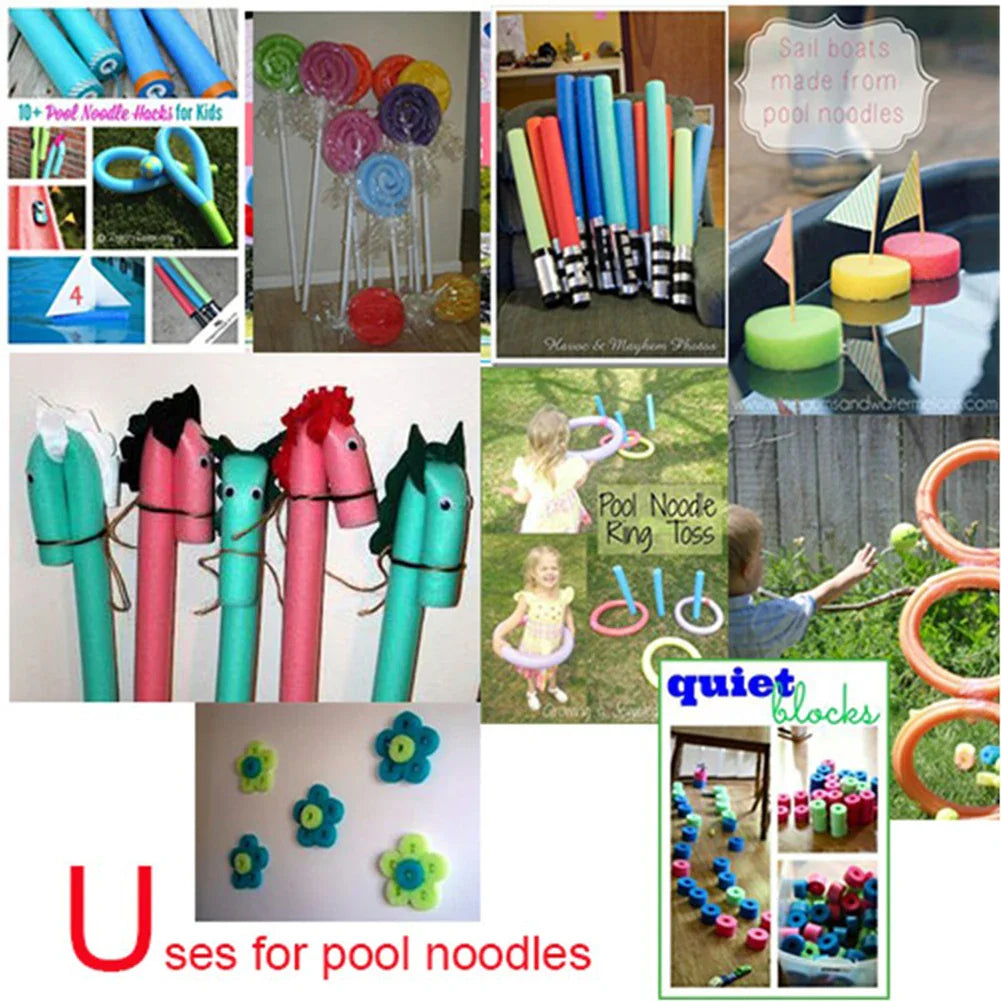Swimming Pool Noodle Stick — Colorful Foam Buoyancy Aid for Kids & Adults, Swimming Float Accessory