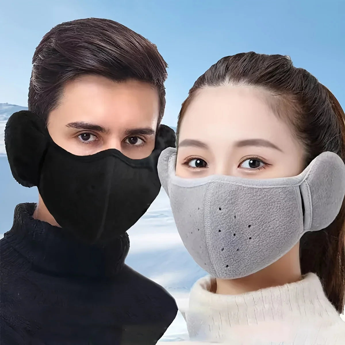 Winter Full Cover Face Mask - Warm, Windproof, Breathable, Dustproof & Reusable Outdoor Mask