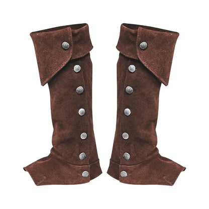 Pirate & Knight Boot Covers – Medieval Costume Shoes Cover for Men, Steampunk & Cosplay Props