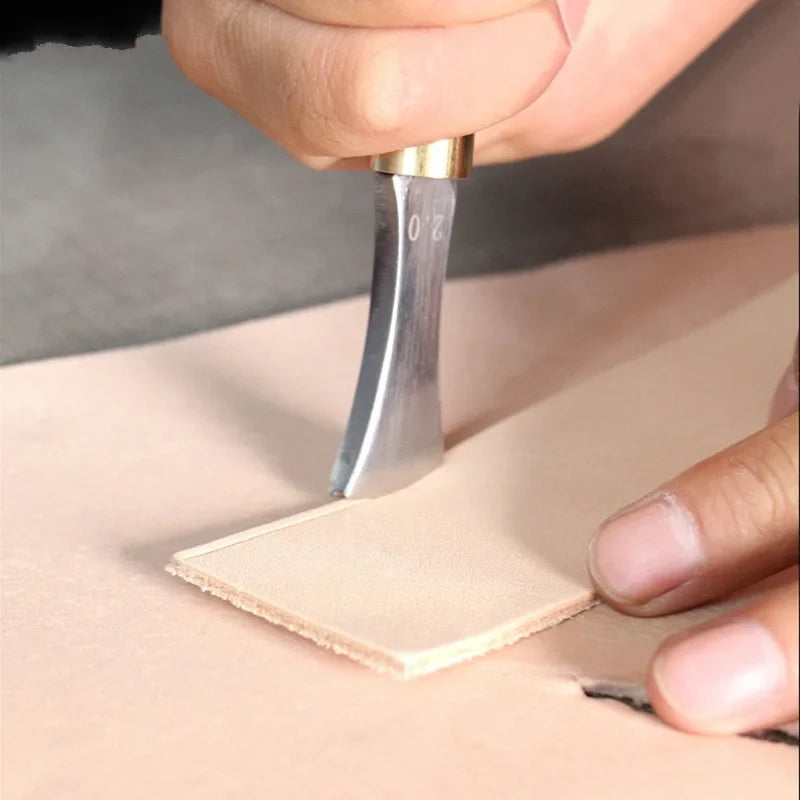 1PC Leather Edge Sector Shallow Groove Pressure Line Punch - Embedding Thread Leathercraft Tool