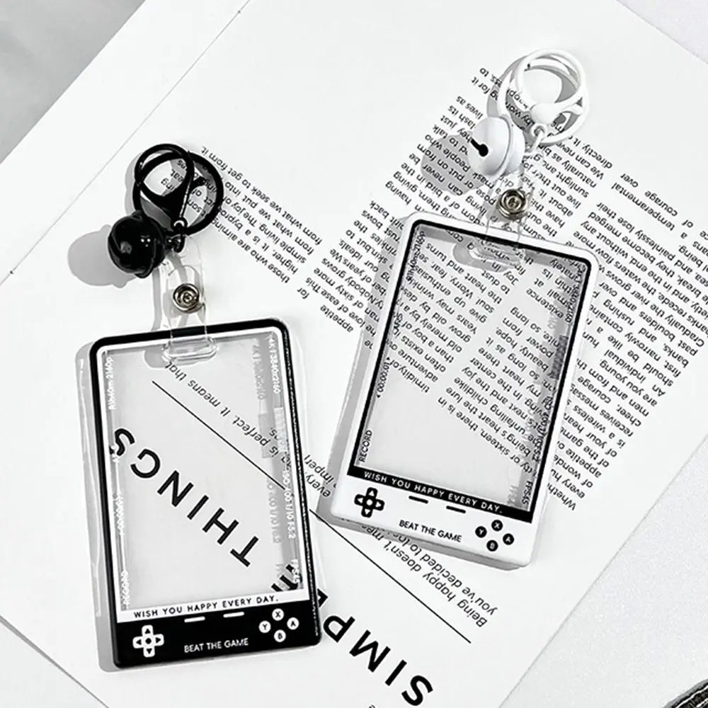 Kpop Card Holder — Fashion Transparent Student ID & Photocard Protector with String for Kids & Idol Fans