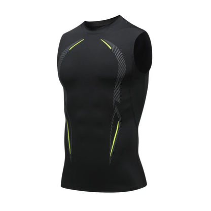 Men’s Compression Tank Top – Sleeveless Quick-Dry Gym & Running Shirt, Fitness Bodybuilding Workout Muscle Vest