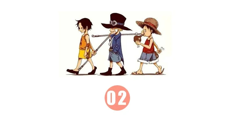 One Piece Mug – Creative Three Brothers Hat Shaped Coffee Cup, Anime Chopper, Ace & Sabo Ceramic Water Cup for Parties