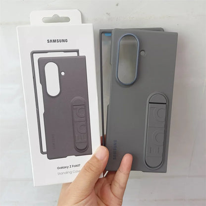 Samsung Galaxy Z Fold 7 5G Sensory Standing Phone Case — Foldable Bracket Hard PC Anti-Fall Shockproof Cover