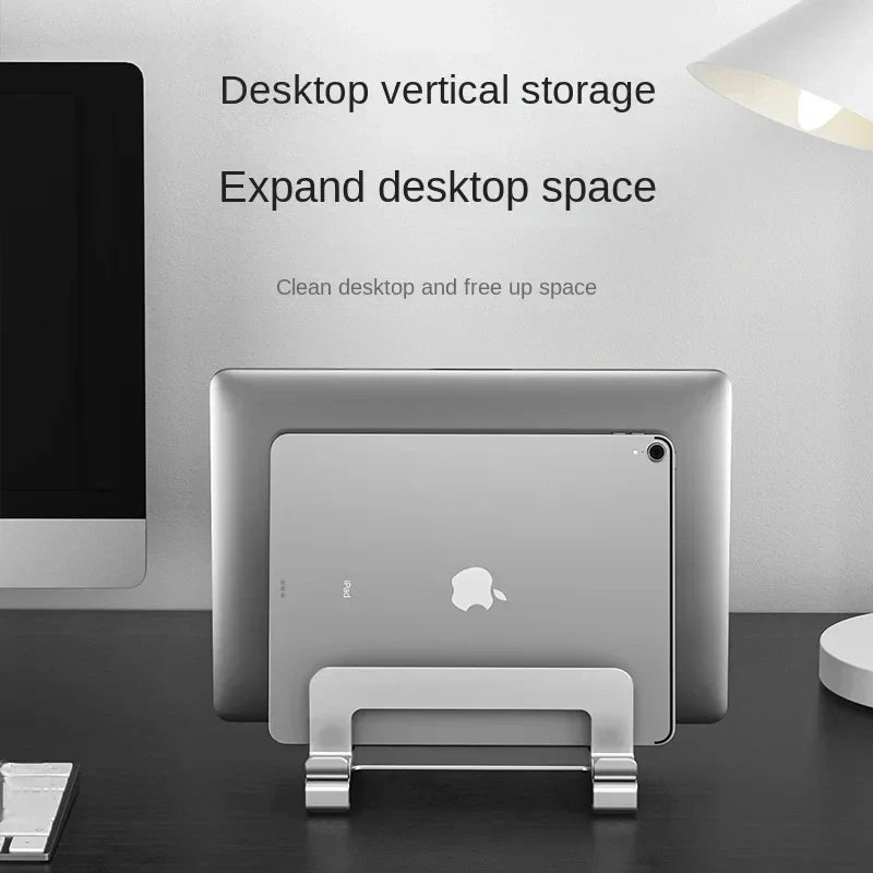 New Adjustable Vertical Laptop Stand – 3-in-1 Desktop Notebook Holder for MacBook Air & Pro