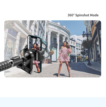 360° Rotation Gimbal Stabilizer & Selfie Stick – Tripod for iPhone & Smartphone Live Photography