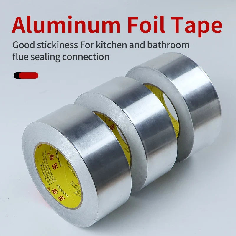 High-Temperature Aluminum Foil Tape – Leak-Proof Adhesive Sealing & Heat Insulation for Kitchen & Pipe Repairs