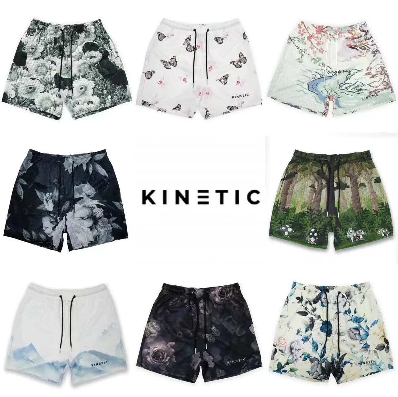 Kinetic Mesh Gym Shorts - Unisex Casual Fitness & Workout Shorts for Summer Sports