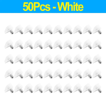 10/50PCS Plastic Shelf Support Pegs – Cabinet, Wardrobe & Glass Shelf Holder Pins for Furniture Brackets