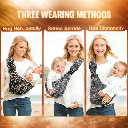 Newborn Baby Carrier Crossbody Wrap – Adjustable Hip-Seat Sling Bag for Toddlers, Portable Infant Travel Bag