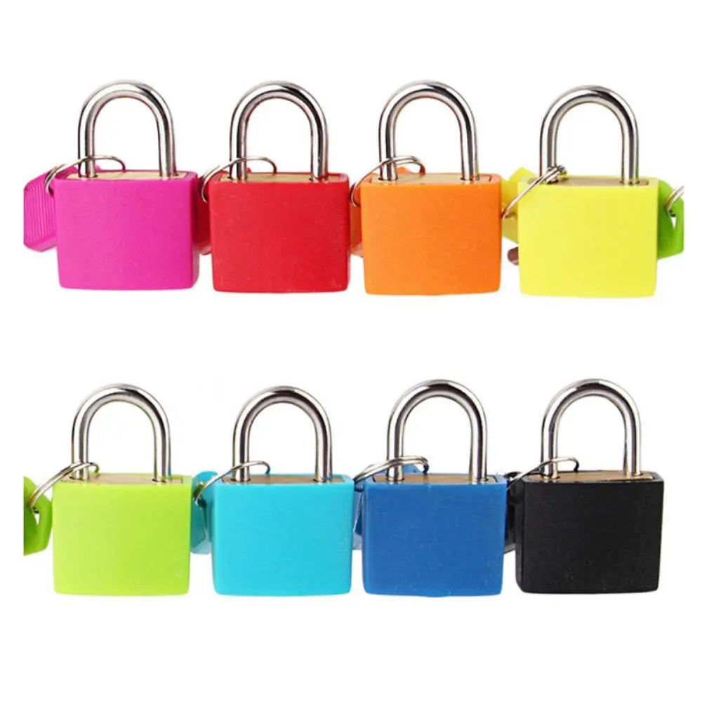 23mm Mini Coloured Padlock | Small Suitcase, Cabinet, Bookbag, Luggage & Home Ornament Lock for Travel Supplies