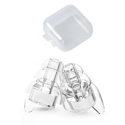 HUAK Silicone High-Fidelity Earplugs with Storage Box — Noise Protection for Concerts, Musicians, Motorcycles & Sensitive Ears